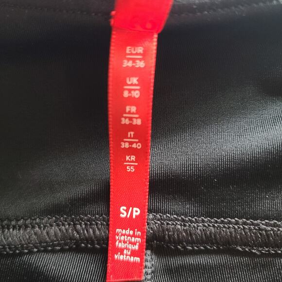 Spanx 20136R Full Length Moto Leggings Black Shiny Faux Leather Pants Size S - Picture 6 of 13